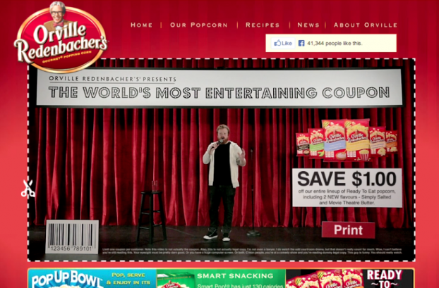 Orville Redenbacher launches ‘content coupon’ » Strategy